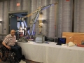 Russell Williams with his impressive Erector set crane