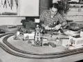 Frank Castiglione is pictured fabricating an American Flyer layout