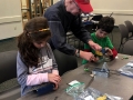 Dave Ware assists with Erector Model Building Session at the East Greenbush Library