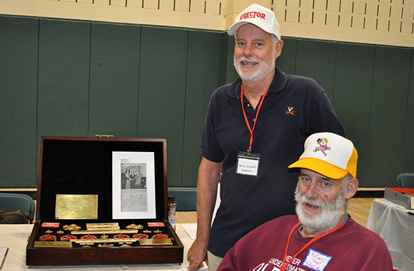 Fred Gilbert (right) with David Gilbert at the 2018 ACGHS National Convention in Plymouth, NH.